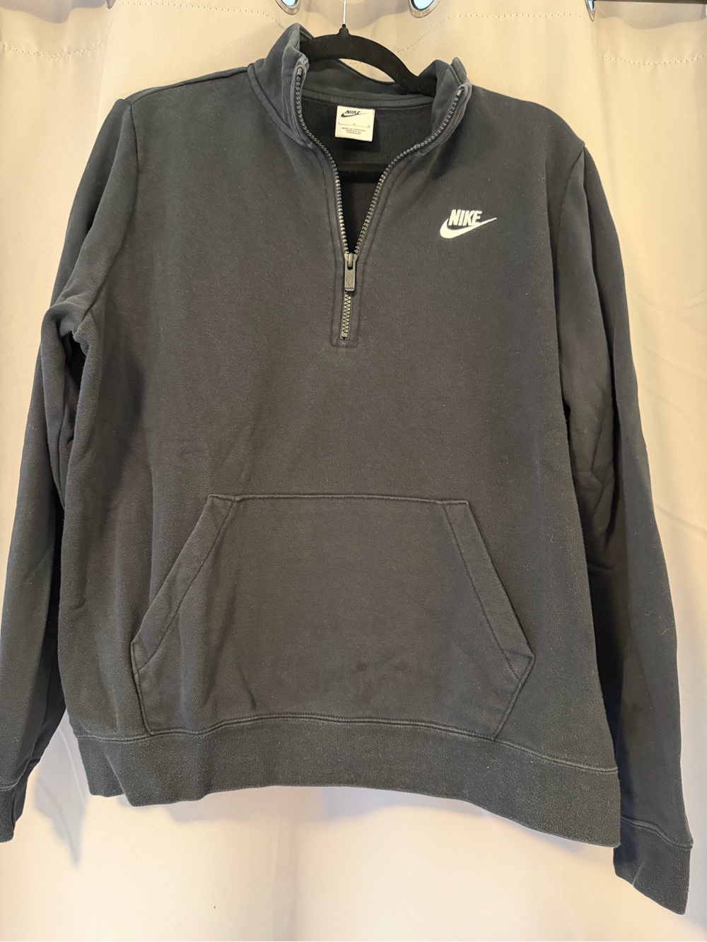Nike Black Half-Zip Pullover Sweatshirt